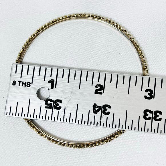 Vintage Bangle Bracelet Stack Estate Lot of 12 Dark Gold Bronze Tone - Picture 8 of 8